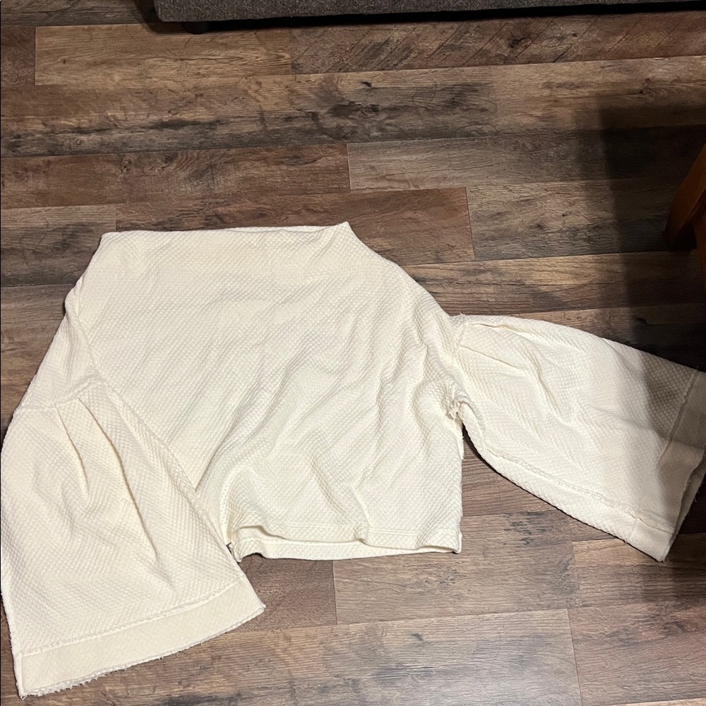 We The Free Ivory Knit Top